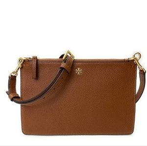 Tory Burch Double Zip Slim Crossbody (Cortado)